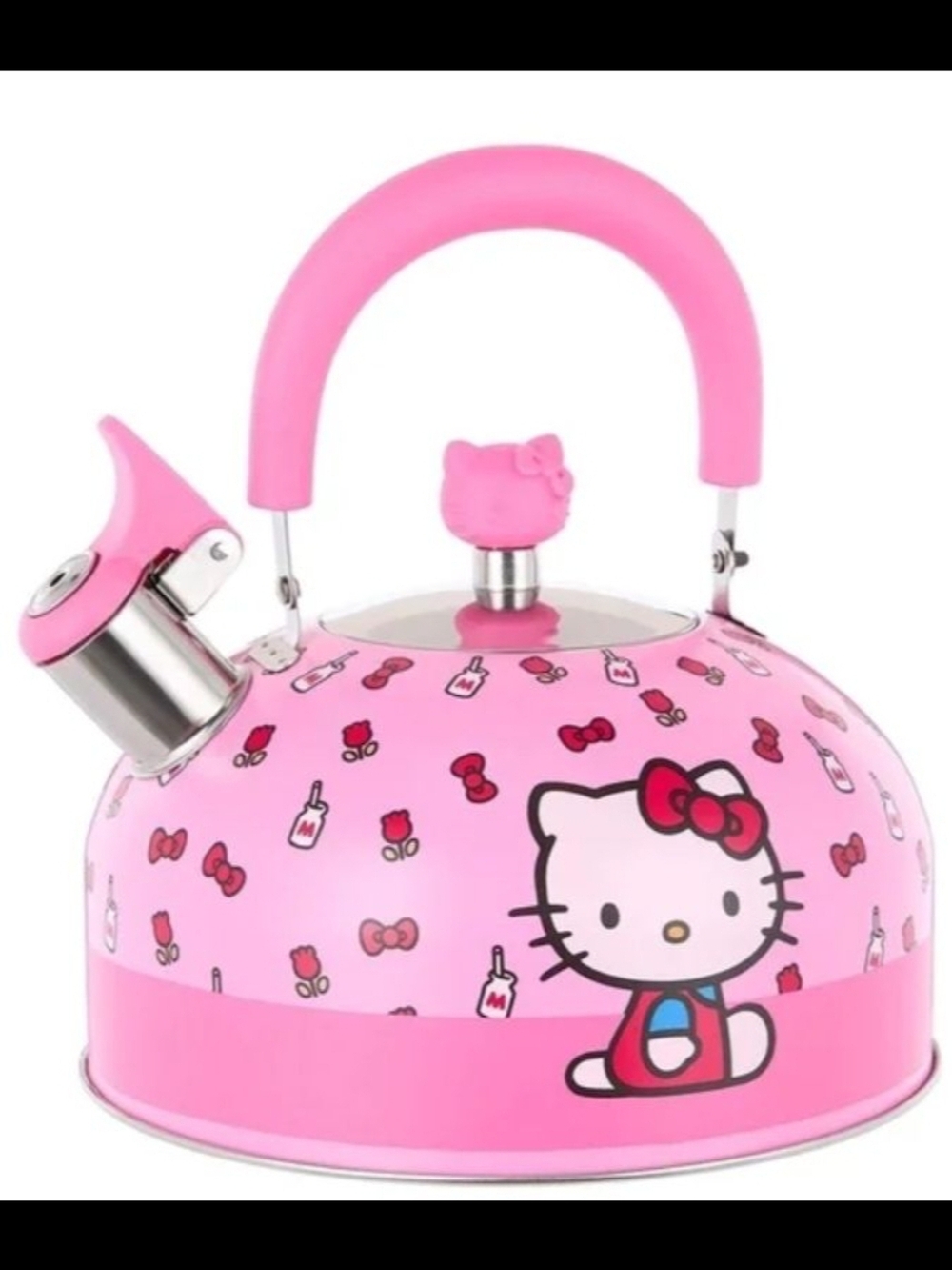 Hello Kitty Pink Stainless Steel Teapot Kettle